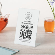 Aangepaste QR-codetafelkaart met logo | Zakelijke