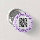 Aangepaste QR-codetekst en promotietekst voor kleu Ronde Button 3,2 Cm (Voorkant /achterkant)