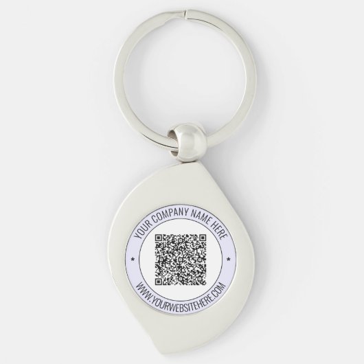 Aangepaste QR-codetekst en promotietekst voor kleu Sleutelhanger (Voorkant)