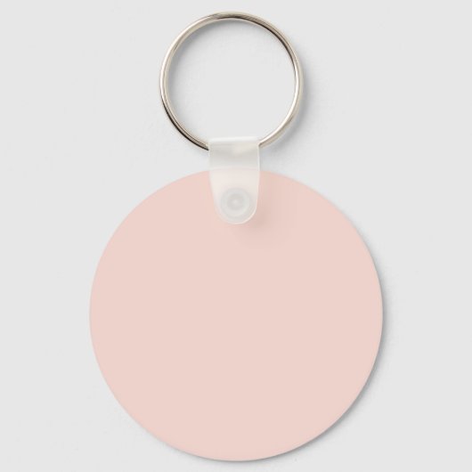 Aangepaste QR-codetekst Gematigde Blush Pink Busin Sleutelhanger (Achterkant)