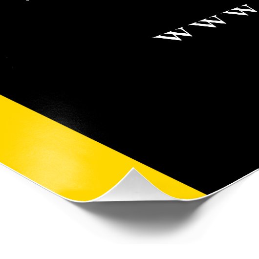 Aangepaste QR-codetekst Moderne zakelijke voetafdr Perfect Poster (Hoek)