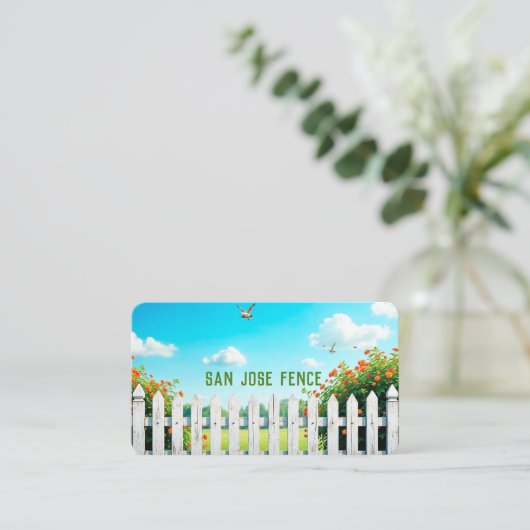 Aangepaste QR Fence Building & Reparatie Visitekaartje (Staand voorkant)