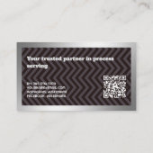 Aangepaste QR-foto van processerver Visitekaartje (Achterkant)
