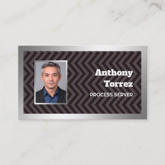 Aangepaste QR-foto van processerver Visitekaartje (Voorkant)