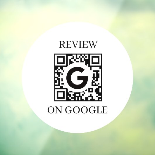 Aangepaste QR | Google Reviews Zakelijke Weergave Raamsticker (Vel 3)