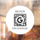 Aangepaste QR | Google Reviews Zakelijke Weergave Raamsticker (Vel 2)
