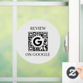 Aangepaste QR | Google Reviews Zakelijke Weergave Raamsticker (Huis)