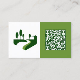 Aangepaste QR grasmaaier Visitekaartje