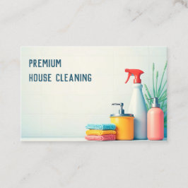 Aangepaste QR huis schoonmaak Visitekaartje