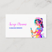 Aangepaste QR huishoudster Contactkaartje (Voorkant)