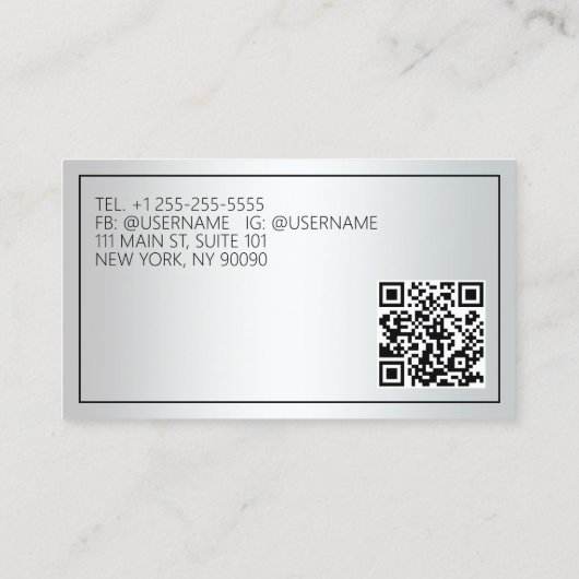 Aangepaste QR huwelijksconsulent Visitekaartje (Achterkant)