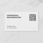 Aangepaste QR-koeling Visitekaartje (Achterkant)