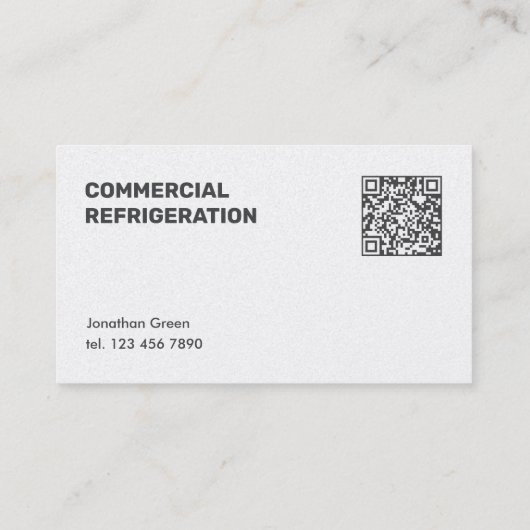 Aangepaste QR-koeling Visitekaartje (Achterkant)