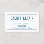 Aangepaste QR-kredietreparatie Visitekaartje (Voorkant)