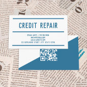 Aangepaste QR-kredietreparatie Visitekaartje