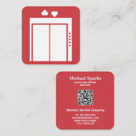 Aangepaste QR Lift Aannemer Vierkante Visitekaartje