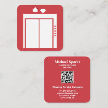 Aangepaste QR Liftbedrijf Kaart