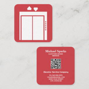 Aangepaste QR Liftbedrijf Kaart Vierkante Visitekaartje