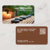 Aangepaste QR Massage Spa Visitekaartje (Voorkant / Achterkant)