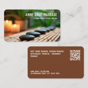 Aangepaste QR Massage Spa Visitekaartje