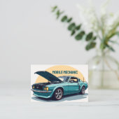 Aangepaste QR mobiele monteur Visitekaartje (Staand voorkant)