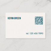 Aangepaste QR mobiele monteur Visitekaartje (Achterkant)