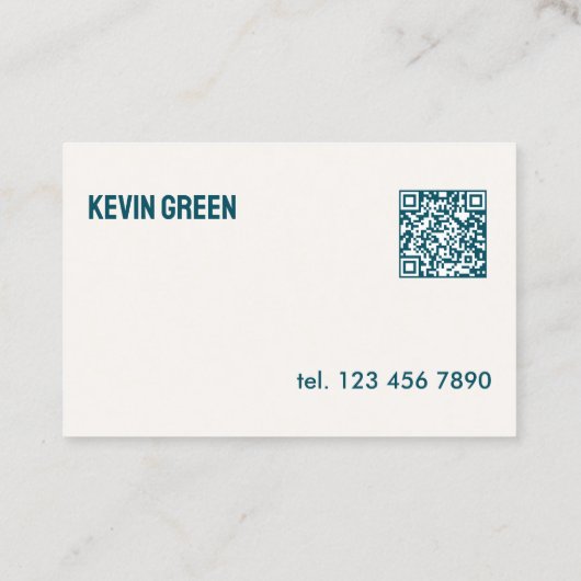 Aangepaste QR mobiele monteur Visitekaartje (Achterkant)