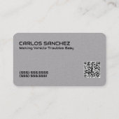 Aangepaste QR-premie slepen Visitekaartje (Achterkant)