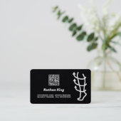 Aangepaste QR-premie voor fysiotherapie Visitekaartje (Staand voorkant)