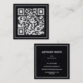 Aangepaste QR Premium Vierkante Visitekaartje