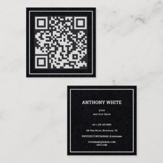 Aangepaste QR Premium Vierkante Visitekaartje