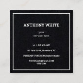 Aangepaste QR Premium Vierkante Visitekaartje (Achterkant)