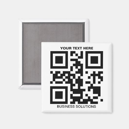 Aangepaste QR-promo Magnet (Voorkant / Achterkant)