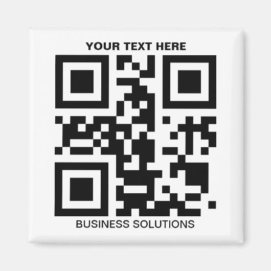 Aangepaste QR-promo Magnet (Voorkant)