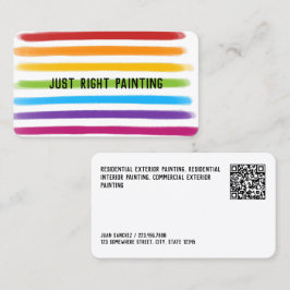 Aangepaste QR-schilder Visitekaartje