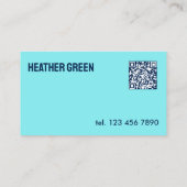 Aangepaste QR Ski Instructor Visitekaartje (Achterkant)