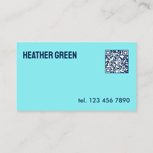 Aangepaste QR Ski Instructor Visitekaartje (Achterkant)