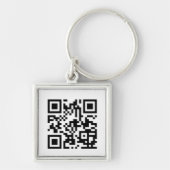 Aangepaste QR-Sleutelhanger Sleutelhanger (Voorkant)