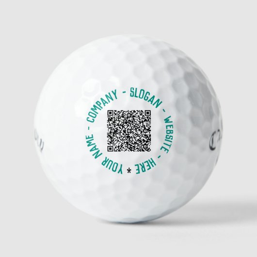 Aangepaste QR-tekstkleuren promotionele Golf-balls Golfballen (Voorkant)