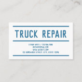 Aangepaste QR Truck Reparatie Visitekaartje (Voorkant)