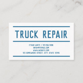 Aangepaste QR Truck Reparatie Visitekaartje