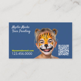 Aangepaste QR van Face Painter Visitekaartje