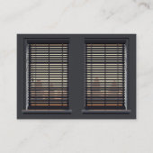 Aangepaste QR-vensterblinds Visitekaartje (Voorkant)