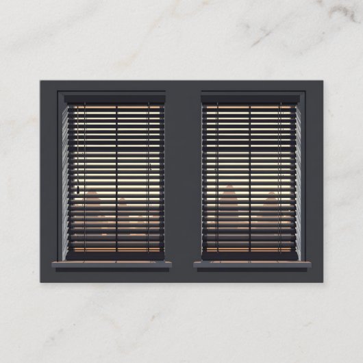 Aangepaste QR-vensterblinds Visitekaartje (Voorkant)