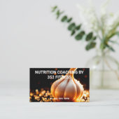 Aangepaste QR Voedingscoach Visitekaartje (Staand voorkant)