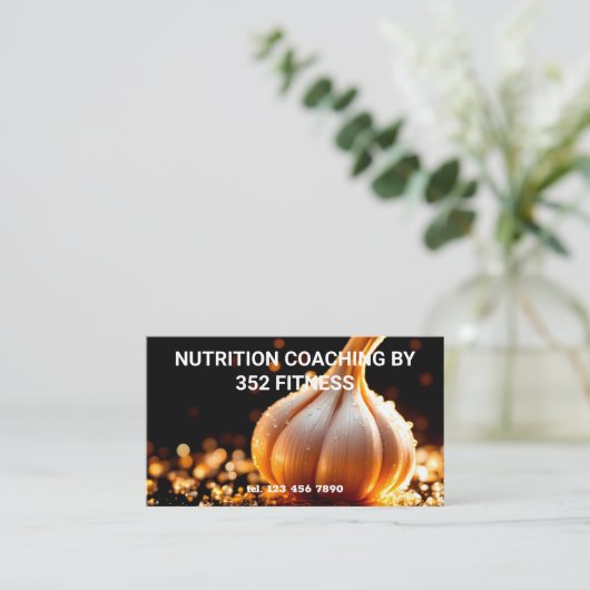Aangepaste QR Voedingscoach Visitekaartje (Staand voorkant)