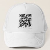 Aangepaste QR – Voeg uw QR en inhoud toe Trucker Pet (Voorkant)