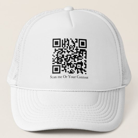 Aangepaste QR – Voeg uw QR & inhoud toe Trucker Pet (Voorkant)