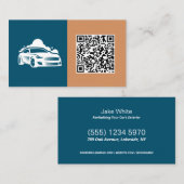 Aangepaste QR voor Autodetailing Visitekaartje (Voorkant / Achterkant)