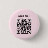 aangepaste qr-website promotieroze button (Voorkant)